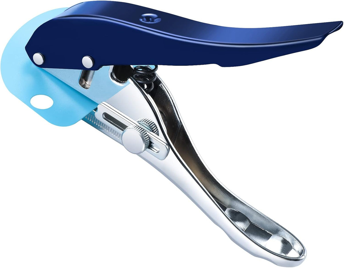 Single Hole Punch - Heavy Duty Paper Puncher for Tags, Cards, Plastic, Cardboard - Portable Hand Held - Image 12