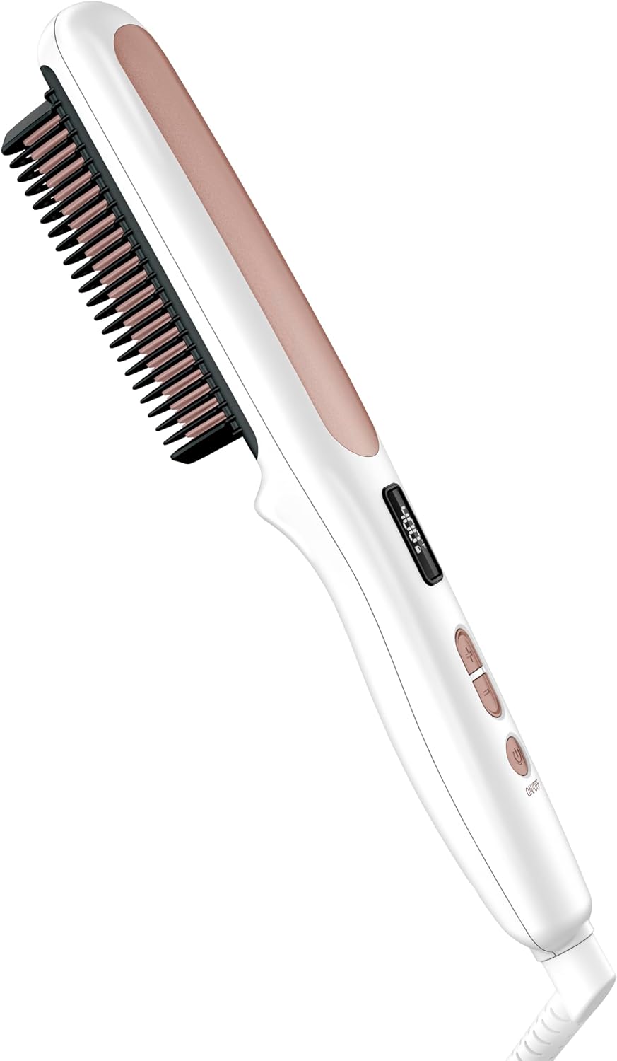 Conair double ceramic hair straightener brush front view styling tool