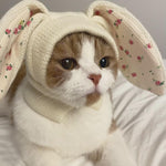 Rabbit Quiet Ears for Dogs & Cats - Knitted Dog Hats with Noise Protection & Warmth - Winter Hat & Head Wrap - Bunny Costume (Pink, Small) - Image 15
