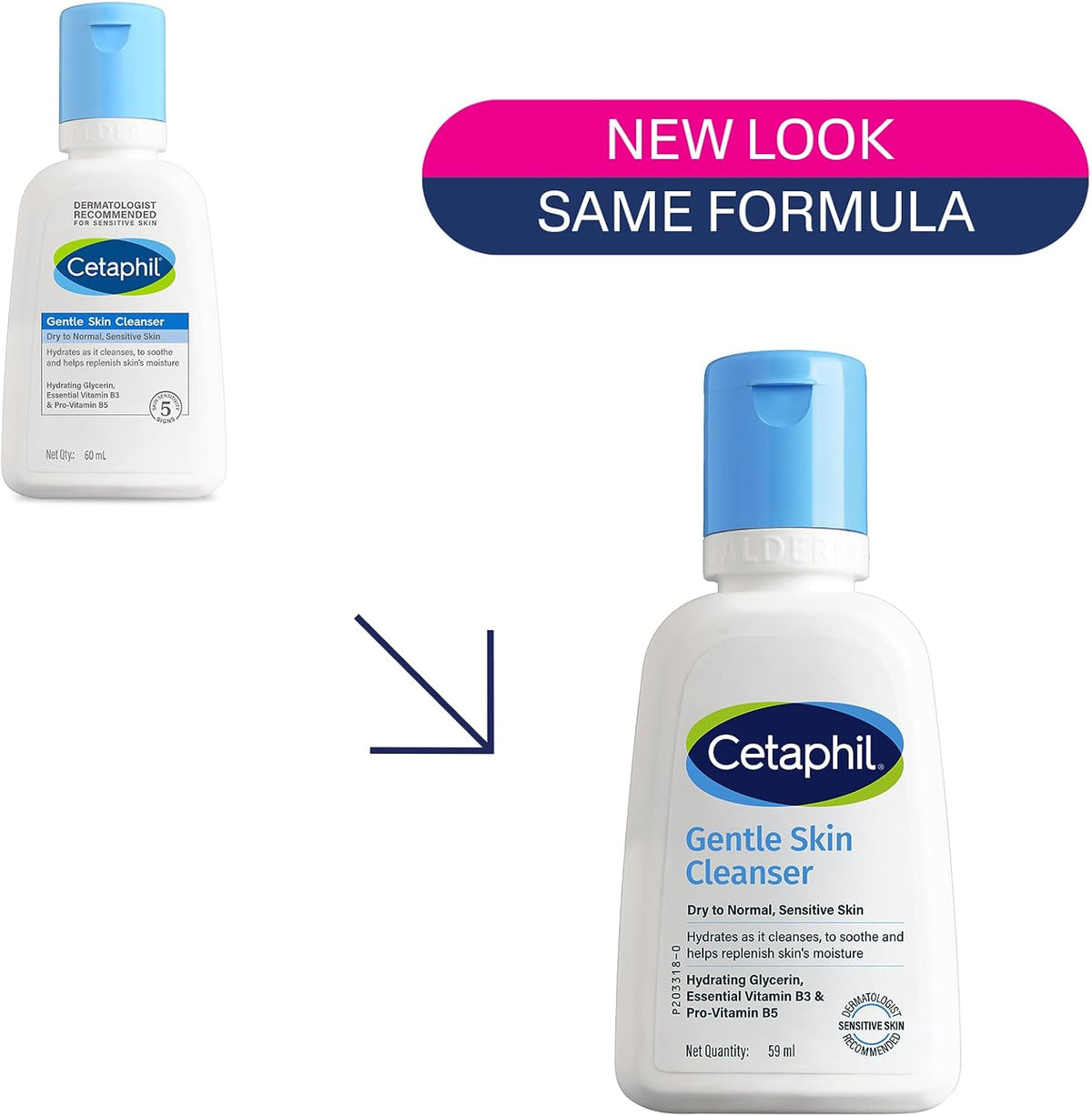 Cetaphil face wash packaging details and size