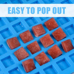 CAKETIME square candy mold cavity close up detail