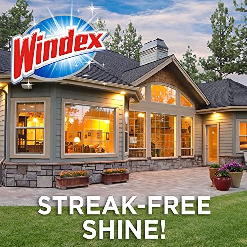 Windex Concentrated Outdoor Cleaner showing the integrated garden hose attachment nozzle.