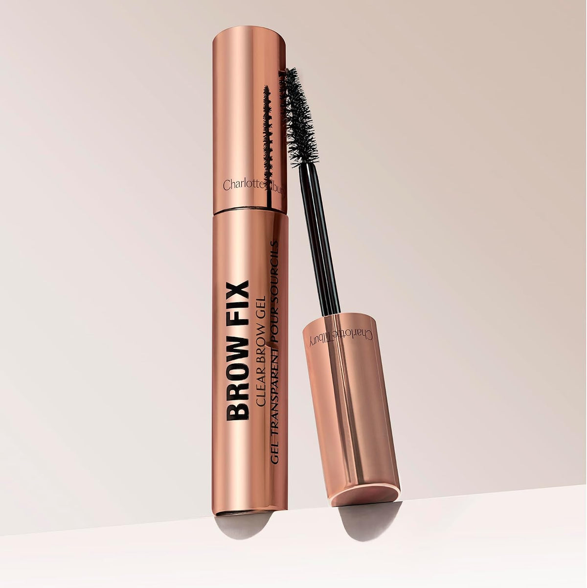 Charlotte Tilbury Brow Fix clear gel texture swatch