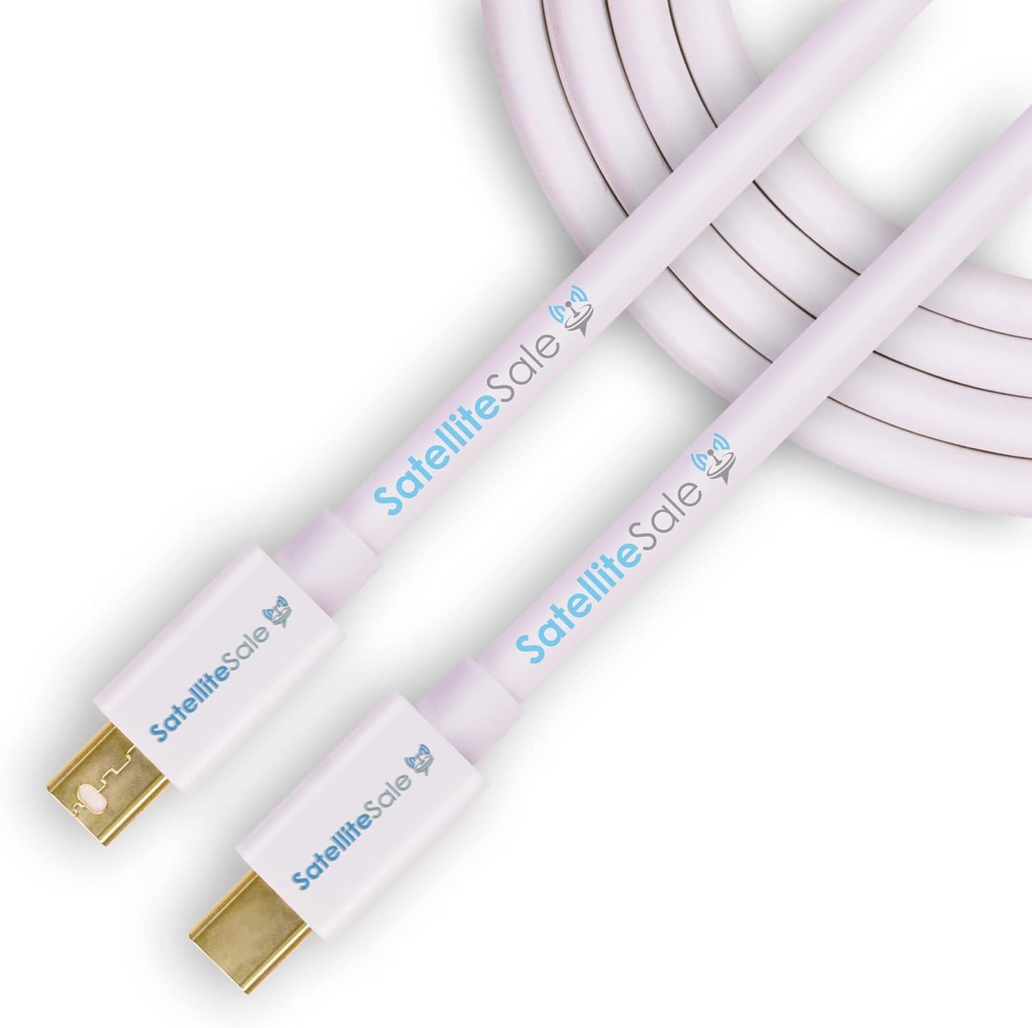 SatelliteSale Mini DisplayPort male to male cable front view