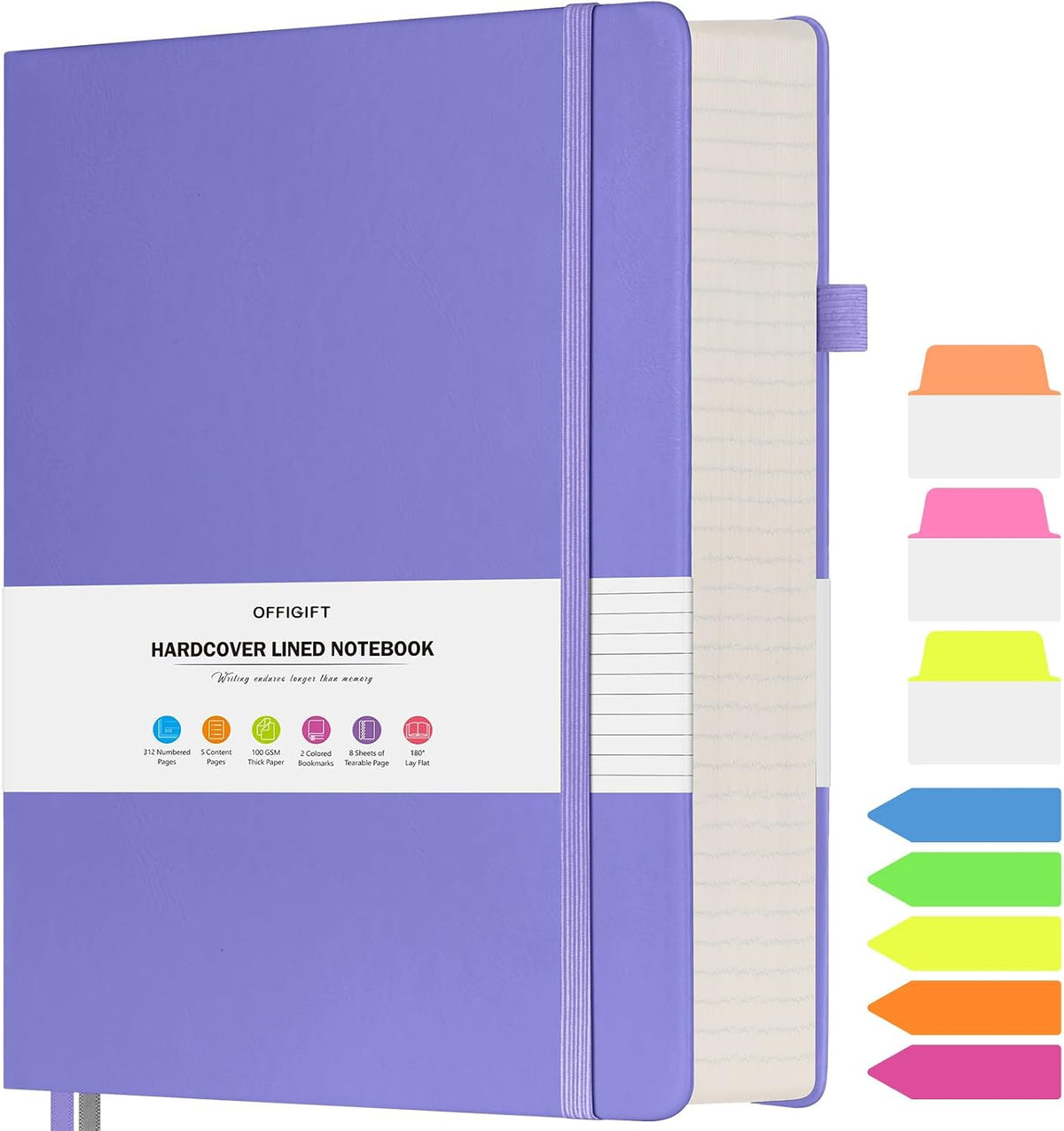 College Ruled Notebook B5, 312 Numbered Pages Diary, Lined Leather Journal | Extra-Thick with 2X Writing Space, 100gsm No Bleed Paper, Hardcover, Lay-Flat, for Work, School, Meeting Notes & Journaling - Image 13