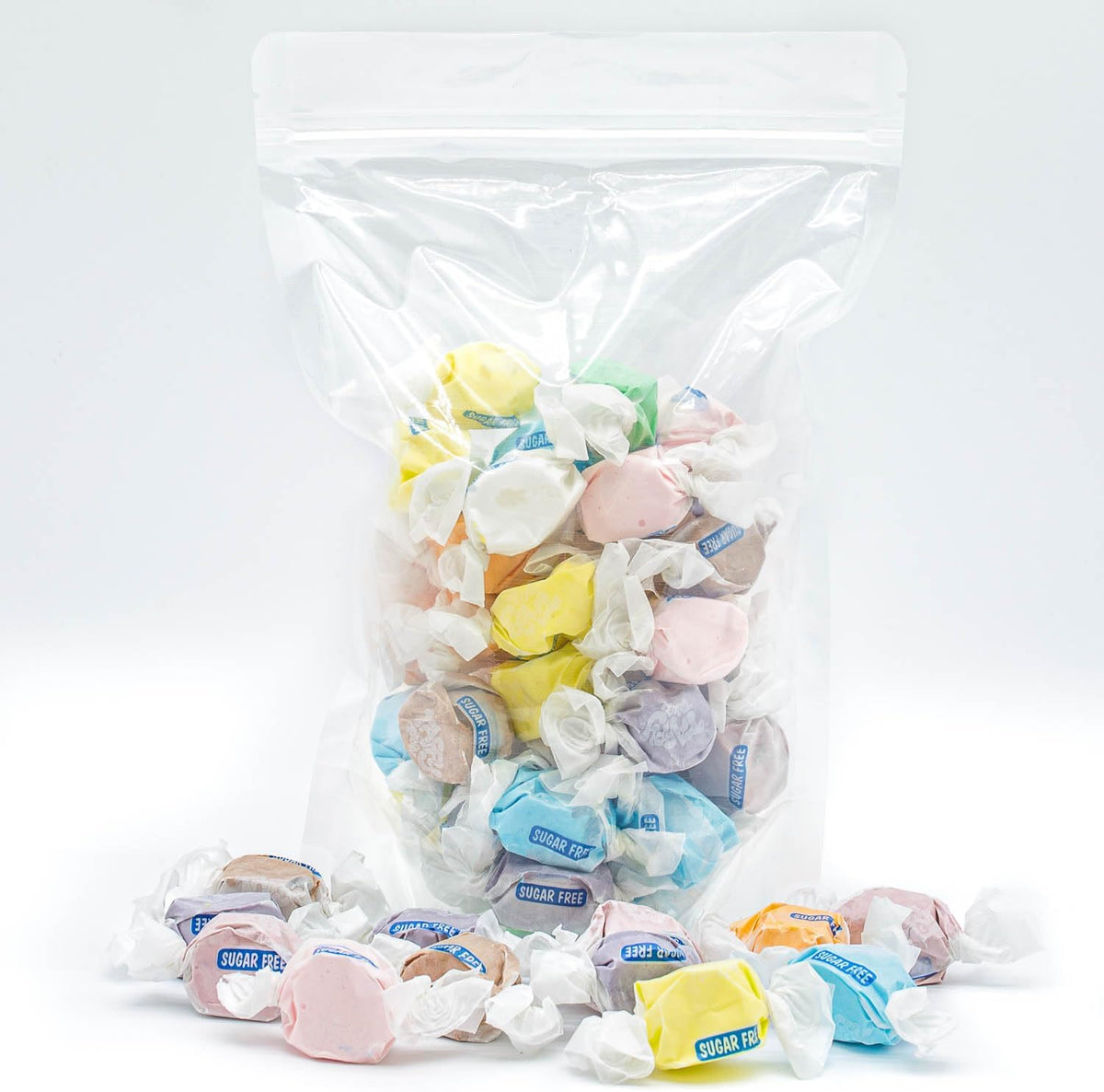Donty Tonty sugar free saltwater taffy nutrition and ingredients back