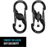 Nite Ize locking key holder with twist lever engaged