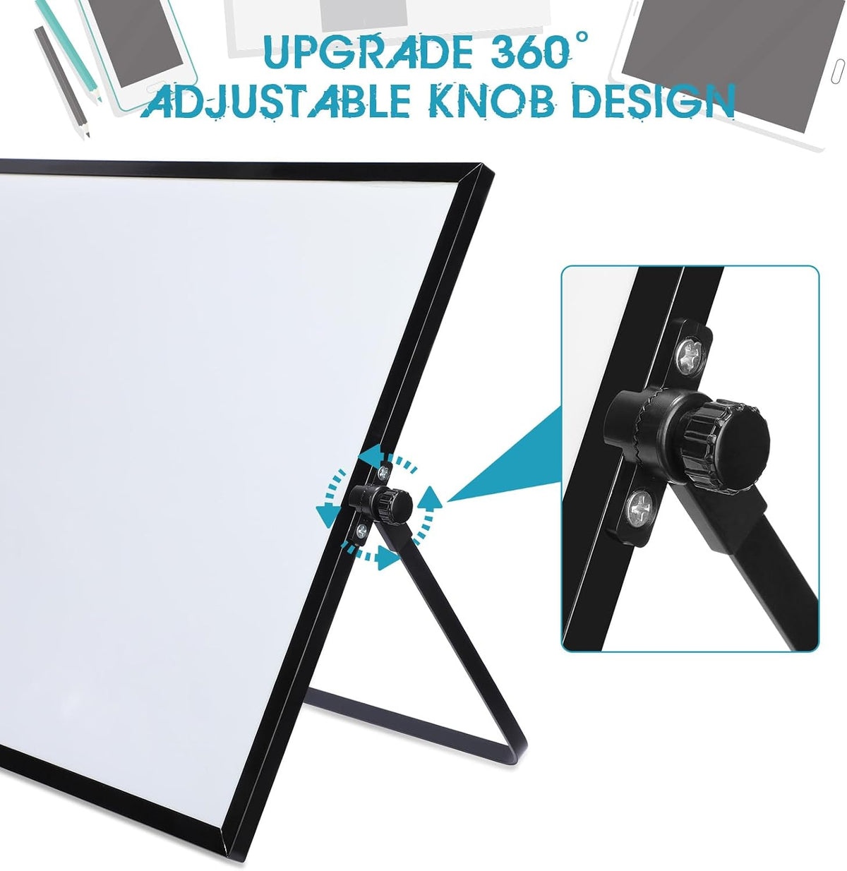 Thenshop portable planning board featuring magnetic notes attached to the surface.
