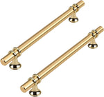 10 Pack Kitchen Cabinet Knobs Brushed Nickel and Gold Cabinet Knobs for Dresser Bathroom Two Tone Silver Gold Kitchen Hardware for Closet and Cupboard,Zinc Alloy Base - Image 9