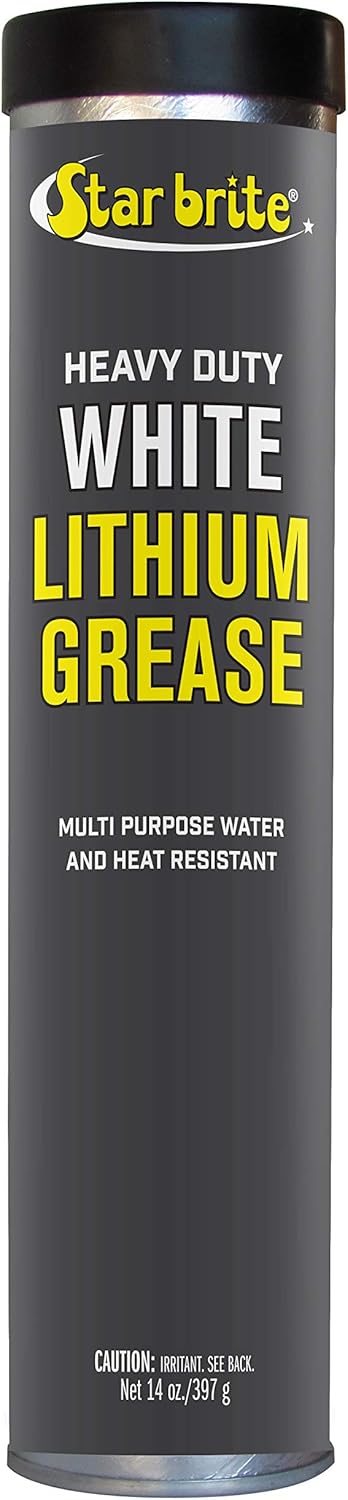 Star Brite Heavy Duty White Lithium Grease 14 Ounce Cartridge front view