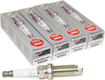 NGK ILZKAR8J8SY laser iridium spark plug 4 pack front view automotive parts