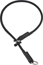 Fursdoly Martingale dog collar front view black nylon