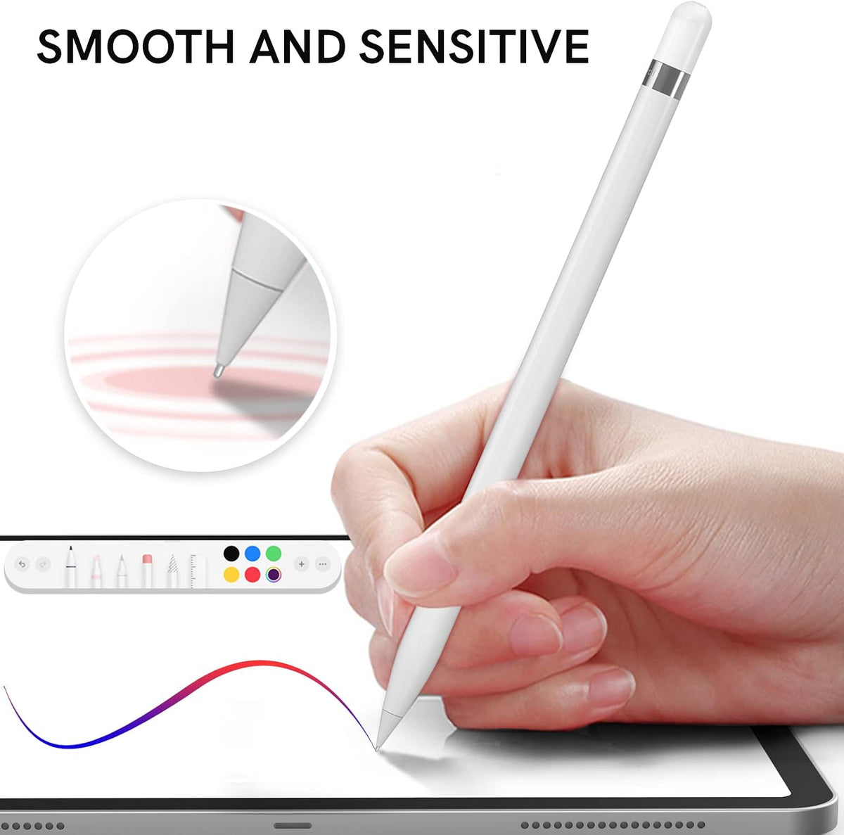 Delidigi Replacement Tips for Apple Pencil Pro/2nd/1st/USB-C, 5 Pack - Image 5