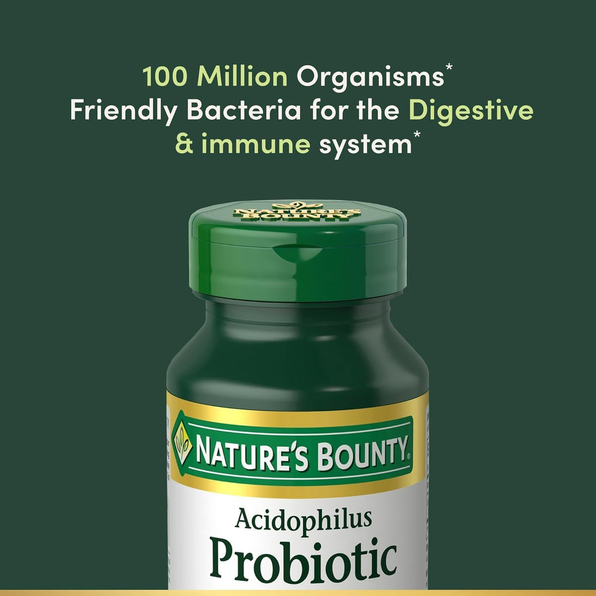 Nature's Bounty Probiotic 3-pack bundle container display