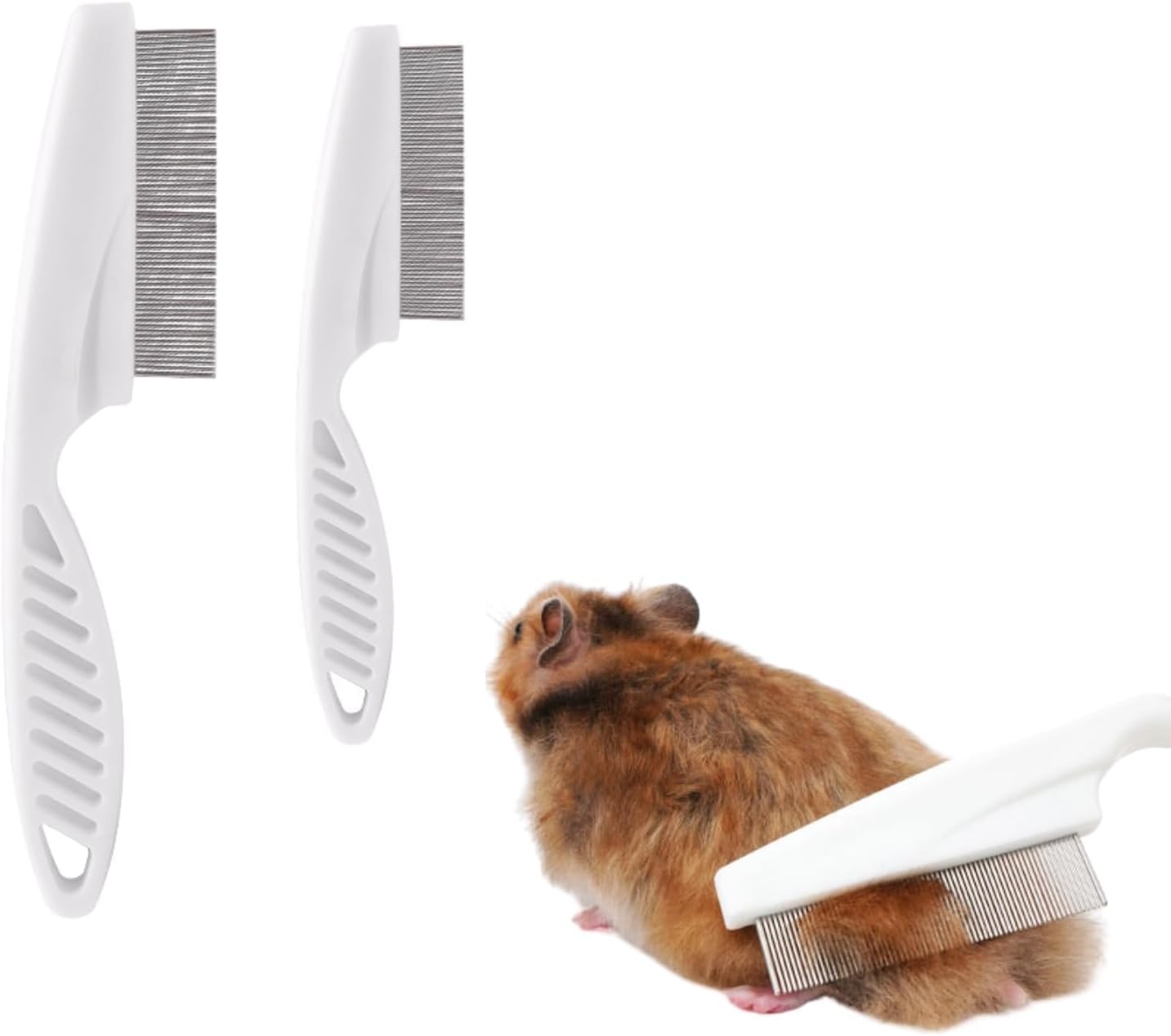 Sezdeki small pet grooming comb pack front view for professional cat hair shedding removal.