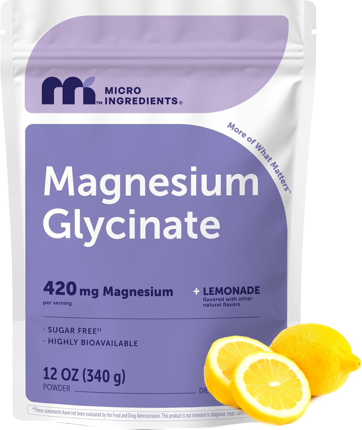Micro Ingredients magnesium powder front view packaging