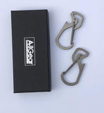 Eco-friendly packaging for AllGear titanium carabiner set