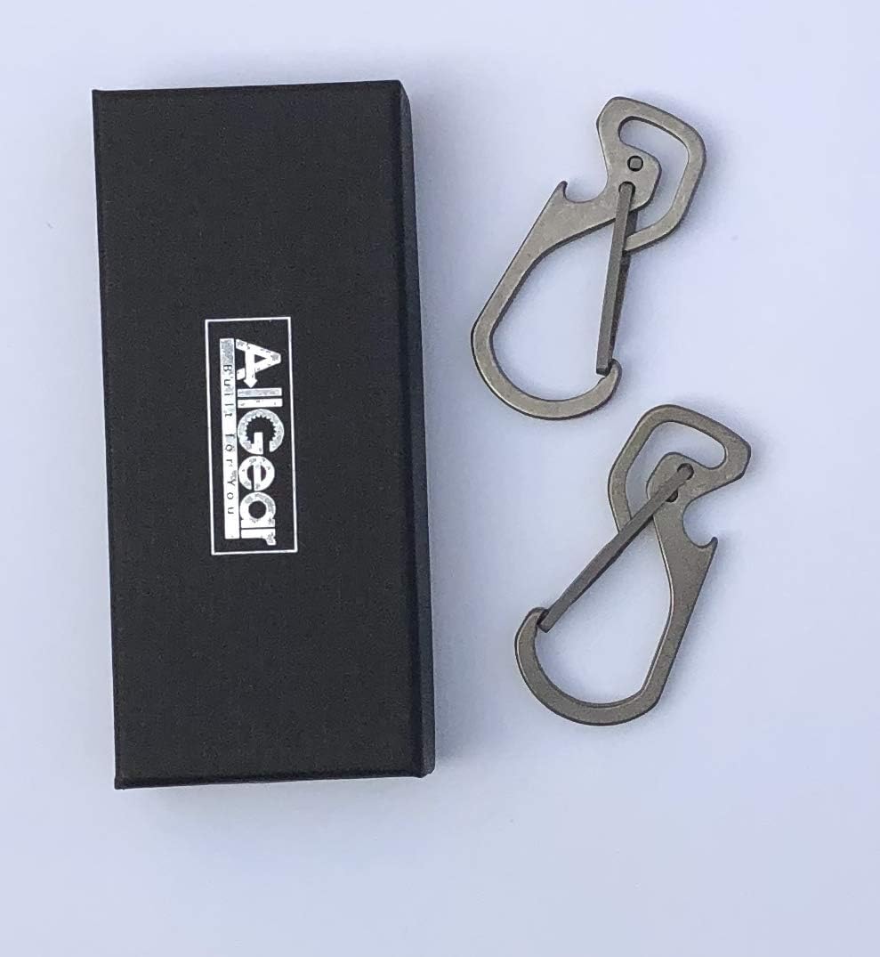 Eco-friendly packaging for AllGear titanium carabiner set