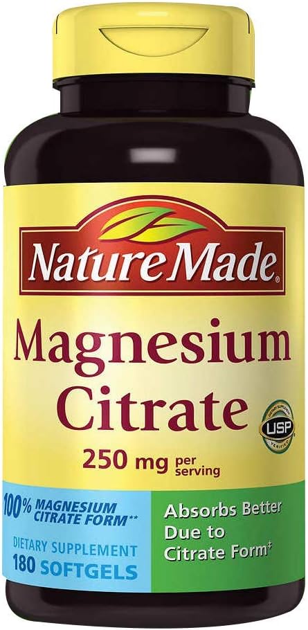 Nature Made Magnesium Citrate 250 mg per Serving, 60 Softgels | High Absorption Magnesium Supplements for Men and Women, Support for Muscle, Nerve, Bone and Heart, 30 Day Supply - Image 10