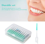 An-self 160PCS Interdental Brushes Ultra Tight Bristles Tooth Interdental Cleaners Silicone Toothpick Brush Disposable Teeth Soft Picks, Green - Image 2
