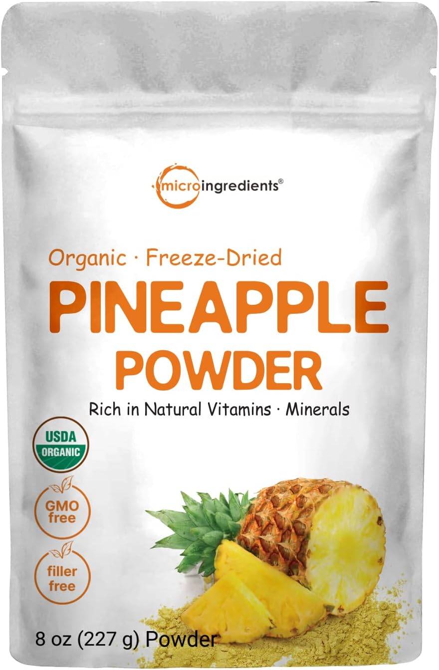 Micro Ingredients Organic Pineapple Powder front view packaging