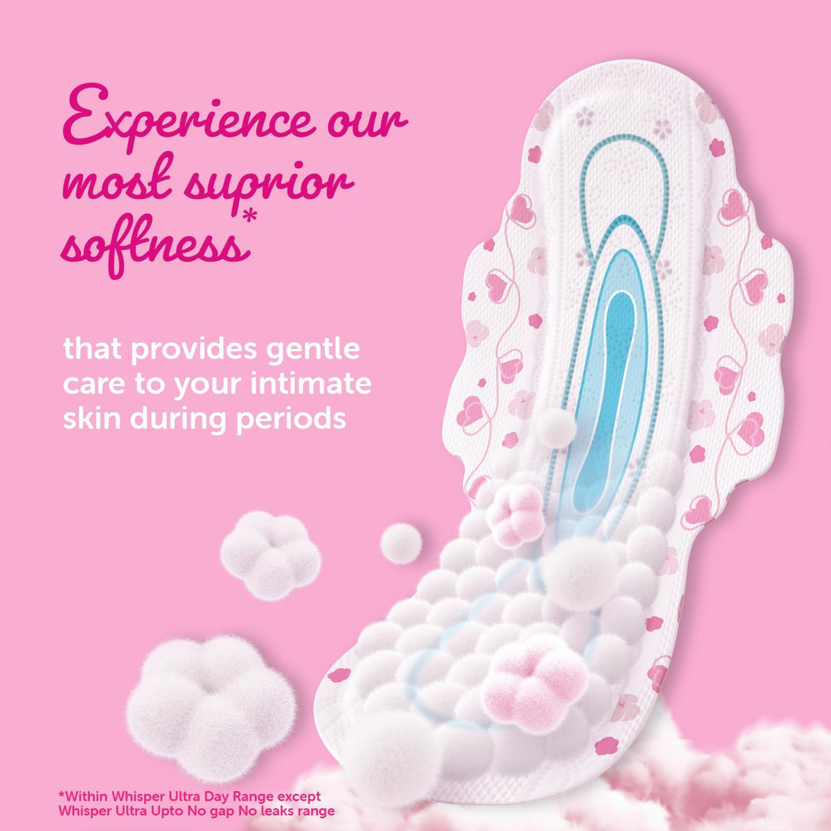 Whisper XL sanitary napkin core absorption demonstration