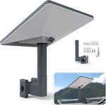 Koroao Starlink Mini Mount front view showcasing the heavy-duty aluminum alloy dual-clamp design.