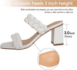 Athlefit backless slip on mules heel angle view