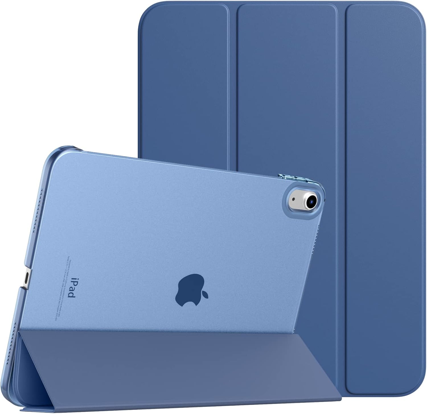 TiMOVO iPad Air 11 inch case front view displaying slim dark blue folio smart cover design