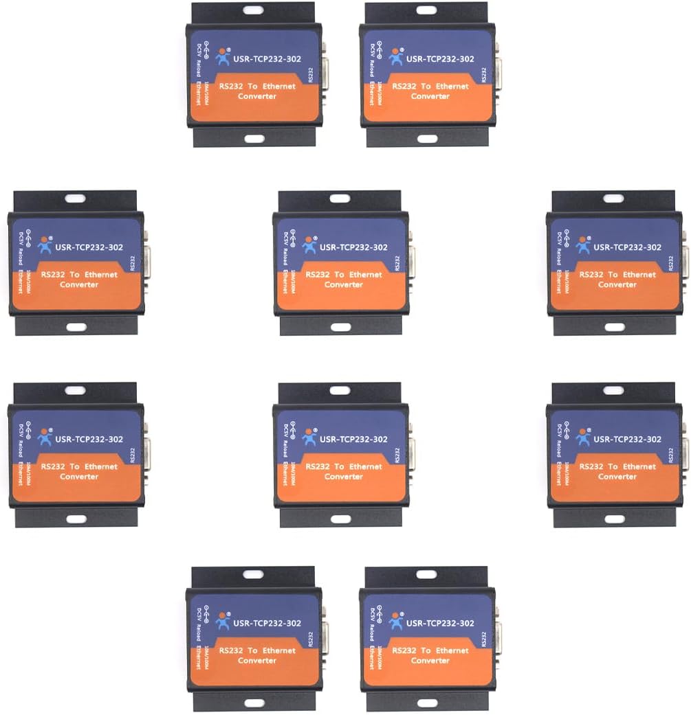 Complete packaging and accessories view of PUSR TCP232 converter