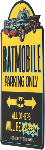 Open Road Brands Batman Batmobile metal sign angled perspective