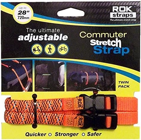 ROK Straps Commuter Reflective Adjustable Straps - Orange - Image 2
