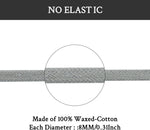 Endoto 8mm flat laces paired with a grey sneaker