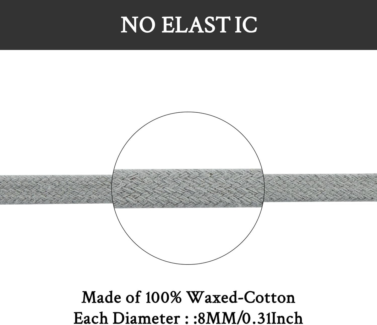 Endoto 8mm flat laces paired with a grey sneaker