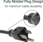 C2G 18 AWG power cable IEC320C13 connector detail