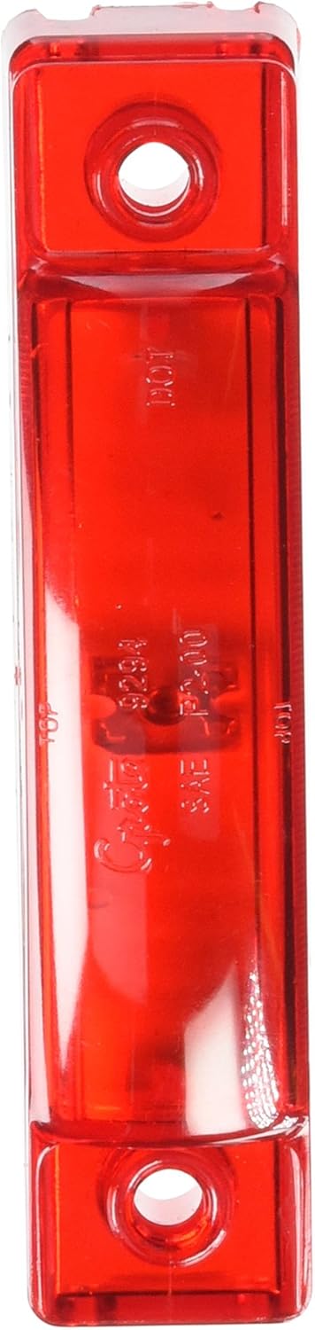 Grote SuperNova Thin Line LED Clearance Marker front view showcasing the red polycarbonate lens profile.