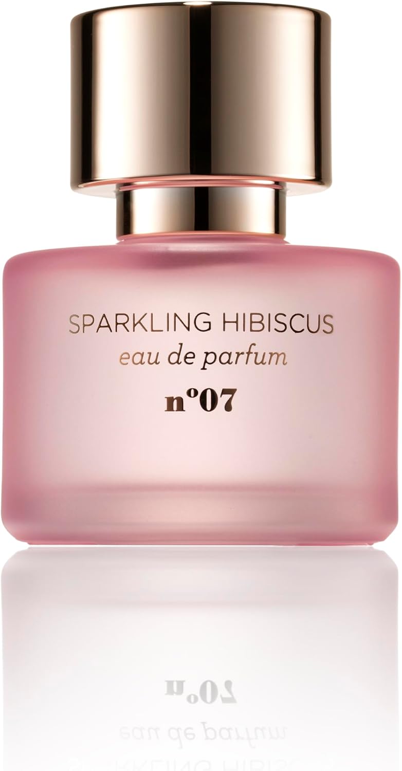 Mix:Bar Sparkling Hibiscus 1.7 fluid ounce translucent pink glass bottle