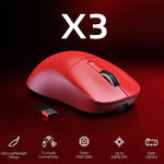 Attack Shark X3 wireless mouse side profile showing ergonomic shape