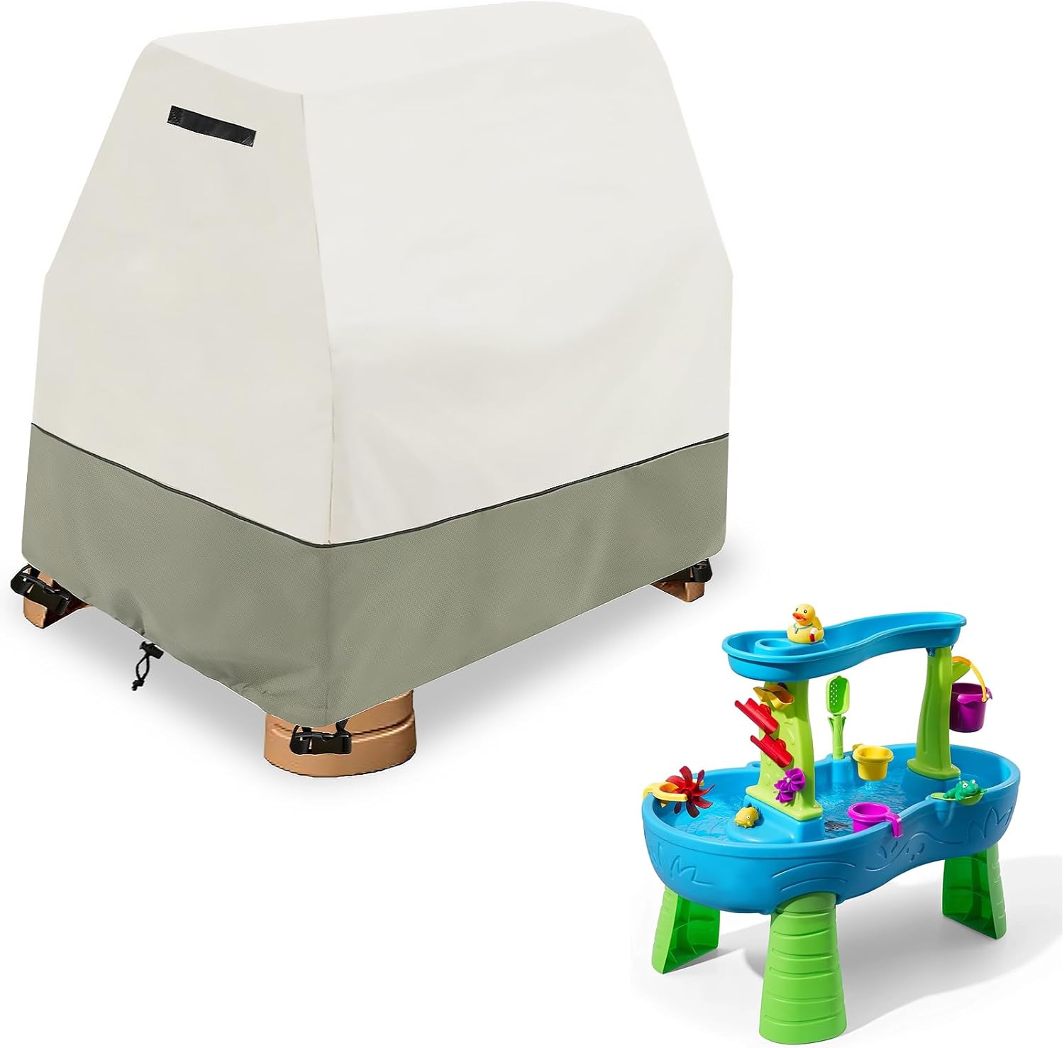Dalema kids water table cover front view protecting outdoor toddler toy