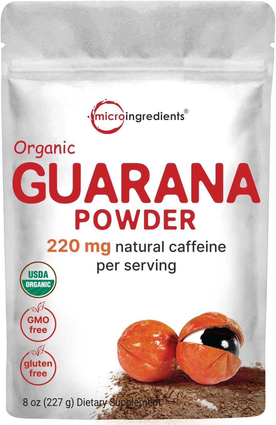 Micro Ingredients organic guarana powder front view energizer