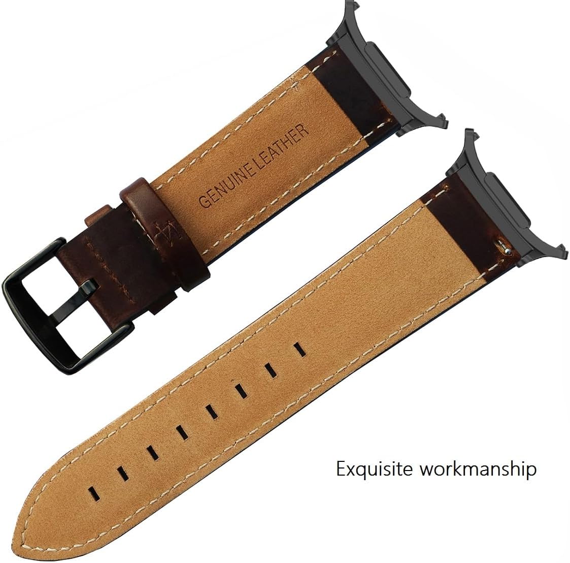 Stainless steel pin buckle detail on OTOPO smartwatch replacement strap