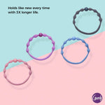 Goody fine hair elastics showing 16 strand inner core detail