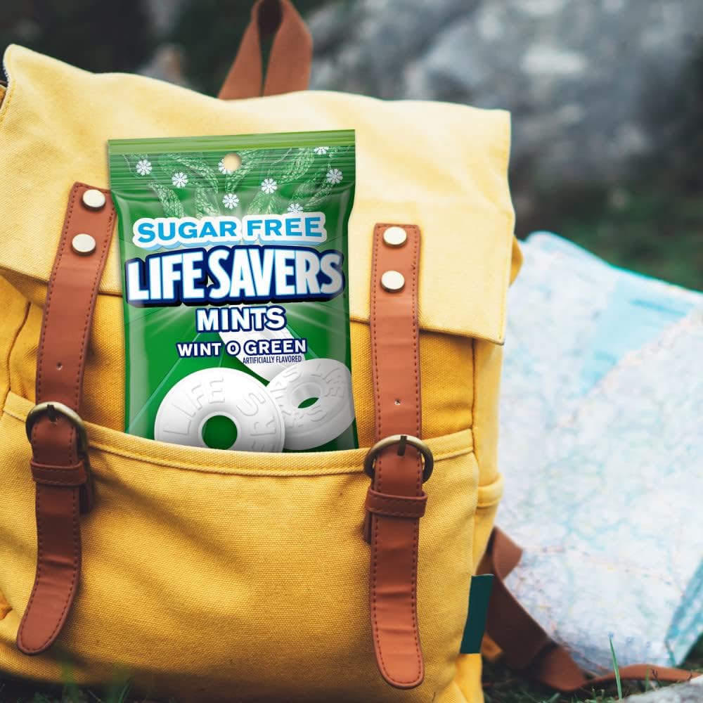 Life Savers Wint-O-Green bag back nutrition label