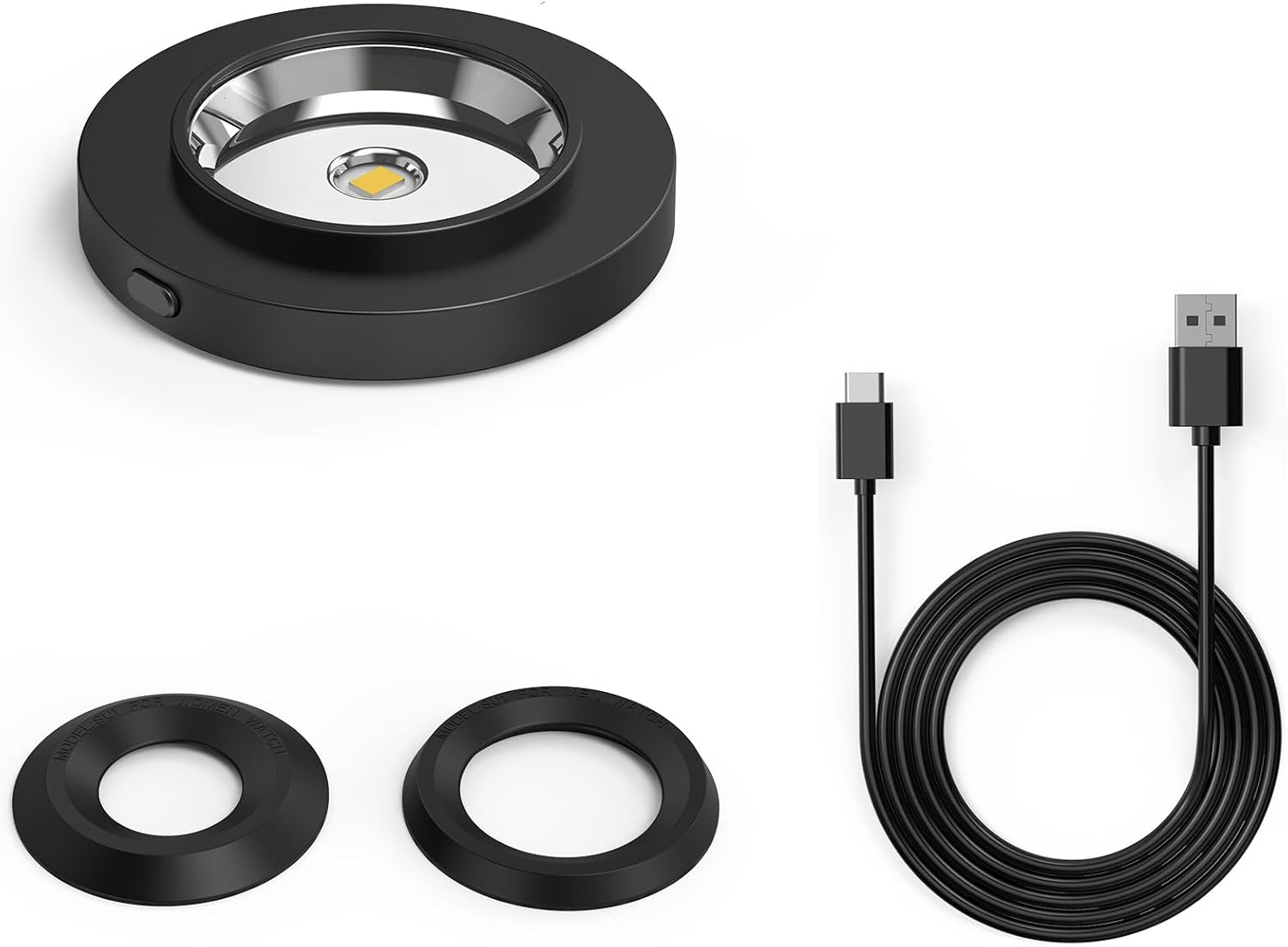 Rounkin solar watch fast charger front view dock