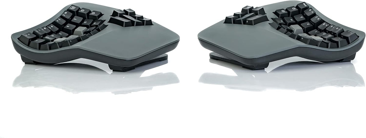 Kinesis Advantage360 keyboard layout and bridge connector view