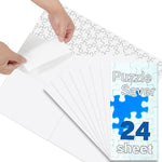 KOSTBAR puzzle glue sheets front view showing the product packaging and 24 count pack size for jigsaw hobbyists