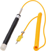 Walfront temperature probe connector and coiled extension cable
