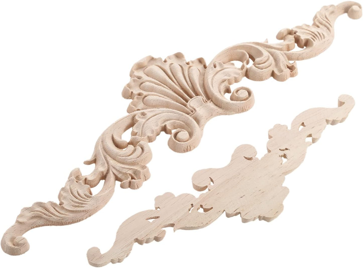 MUXSAM wooden carving onlays close up detail