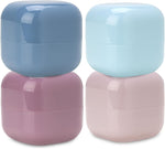 Premium imported skincare travel jars set on a clean background