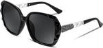 FEISEDY Polarized Women Square Sunglasses Sparkling Composite Shiny Frame B2289 - Image 14